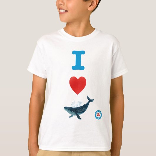 I Heart Whales Jeugd T-shirt (Voorkant)