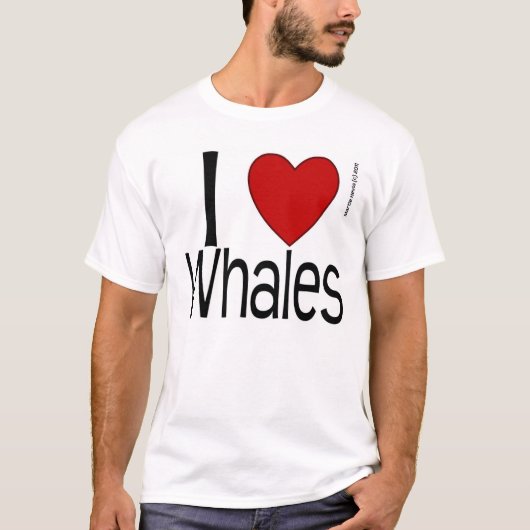 I Heart Whales Shirt (Voorkant)
