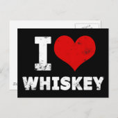I Heart Whiskey Briefkaart (Voorkant / Achterkant)