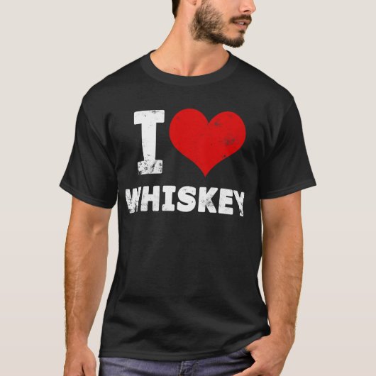 I Heart Whiskey T-shirt (Voorkant)