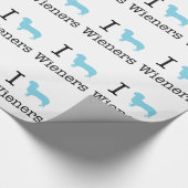 I Heart Wieners Cadeaupapier (Hoek)