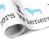 I Heart Wieners Cadeaupapier (Rol Hoek)