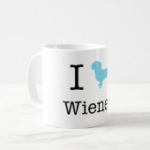 I Heart Wieners Koffiemok (Voorkant links)