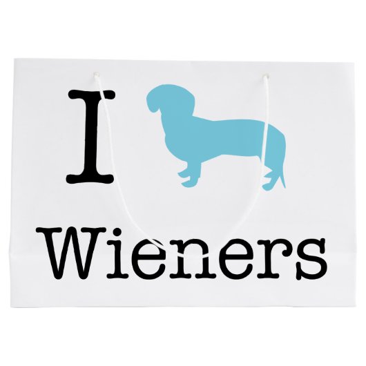 I Heart Wieners Large Cadeautasje (Achterkant)