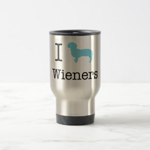 I Heart Wieners Reisbeker