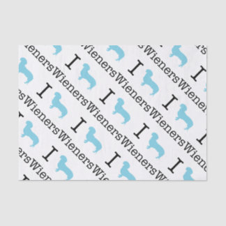 I Heart Wieners Tissuepapier