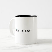I HEART WIN CALLS_edited Tweekleurige Koffiemok (Voorkant links)