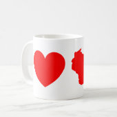 I Heart Wisconsin 14 Koffiemok (Voorkant links)