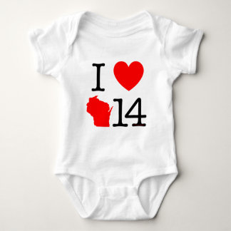 I Heart Wisconsin 14 Romper