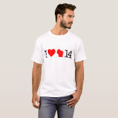 I Heart Wisconsin 14 T-shirt (Voorkant volledig)