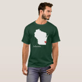 I Heart Wisconsin -  stad T-shirt (Voorkant volledig)
