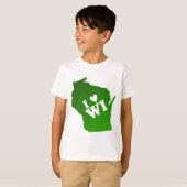 I Heart Wisconsin T-shirt (Voorkant volledig)