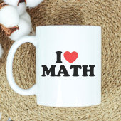 I Heart Wiskunde Teacher Appreciation Back to Scho Koffiemok