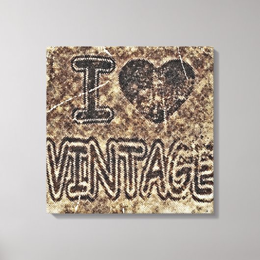 I Heart Wrapped Canvas Afdruk (Voorkant)