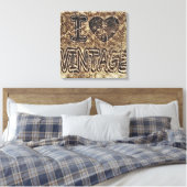 I Heart Wrapped Canvas Afdruk (Insitu (Slaapkamer))
