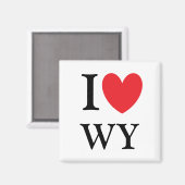 I Heart Wyoming Magnet (Voorkant / Achterkant)