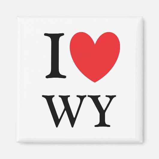 I Heart Wyoming Magnet (Voorkant)