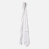 I Heart Yeti Cute Cartoon Snow Monster Stropdas (Achterkant)