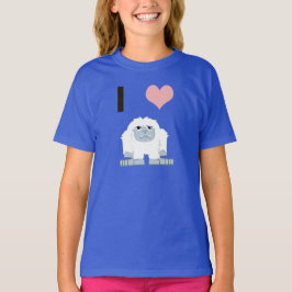 I Heart Yeti Cute Cartoon Snow Monster T-shirt