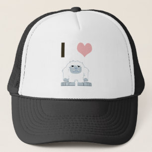 I Heart Yeti Cute Cartoon Snow Monster Trucker Pet