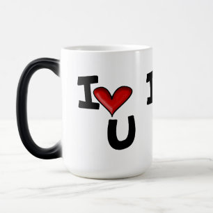 I Heart You Grafische Typografie Magische Mok