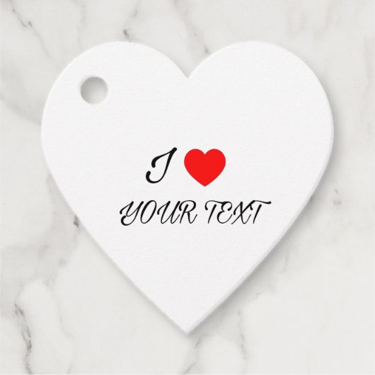 I heart your text bedankjes labels (Voorkant)