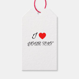 I heart your text cadeaulabel