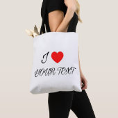 I heart your text tote bag (Dichtbij)