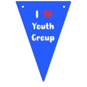 I Heart Youth Group Bunting Banner (Derde vlag)
