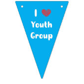 I Heart Youth Group Bunting Banner (Tweede vlag)