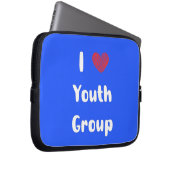 I Heart Youth Group Electronics Bag Laptop Sleeve (Voorkant Rechts)