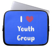 I Heart Youth Group Electronics Bag Laptop Sleeve (Voorkant)