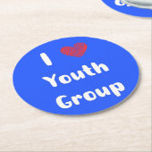 I Heart Youth Group Paper Onderzetter (Gebogen)