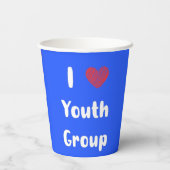 I Heart Youth Group Papieren beker (Achterkant)