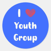 I Heart Youth Group Sticker (Voorkant)