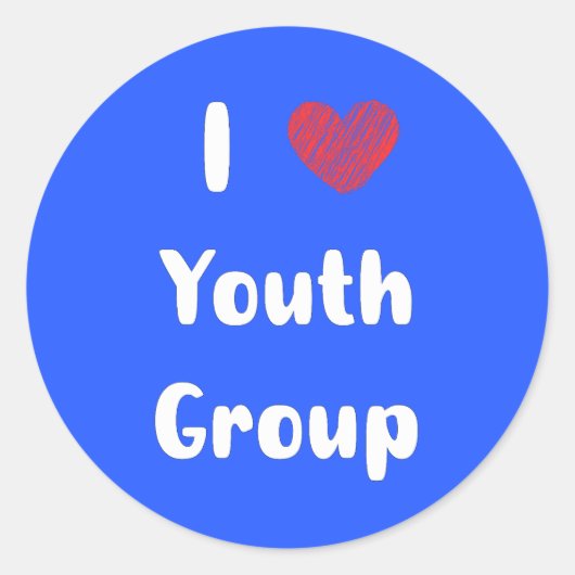 I Heart Youth Group Sticker (Voorkant)