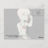 I Heart Zombie Girl - Postkaart (Achterkant)