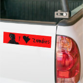 I Heart Zombies Bumpersticker (Op Truck)