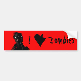 I Heart Zombies Bumpersticker