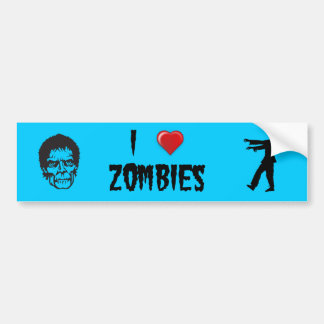 I Heart Zombies Bumpersticker