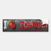 I Heart Zombies Bumpersticker (Voorkant)