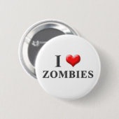 I Heart Zombies Button 001 (Voorkant /achterkant)