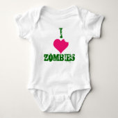 I HEART ZOMBIES-creeper Romper (Voorkant)