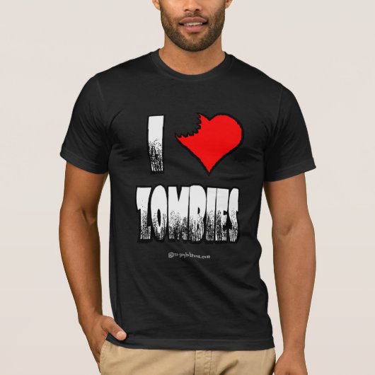 I Heart Zombies Dark T-shirt (Voorkant)