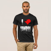 I Heart Zombies Dark T-shirt (Voorkant volledig)