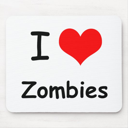I Heart Zombies Muismat (Voorkant)
