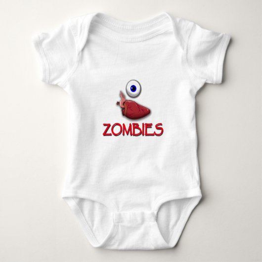 I HEART ZOMBIES ROMPER (Voorkant)