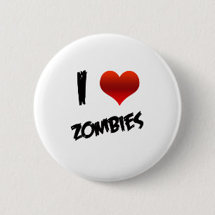 I Heart Zombies Ronde Button 5,7 Cm