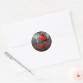 I Heart Zombies Ronde Sticker (Envelop)