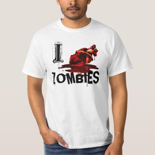 I HEART ZOMBIES T-SHIRT (Voorkant)
